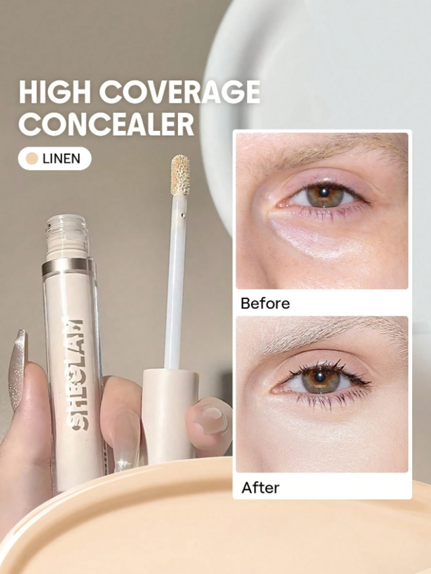 کانسیلر فول کاور شیگلم رنگ linen – Sheglam Concealer Linen