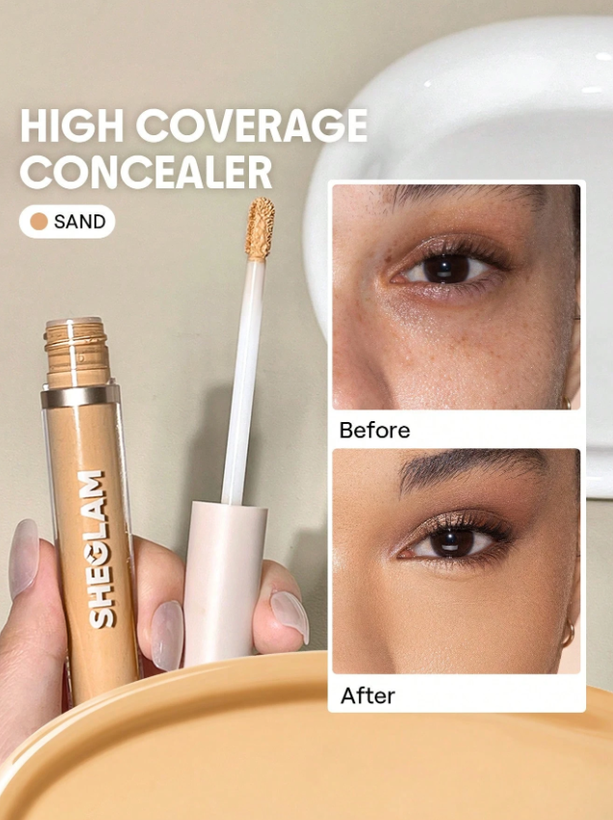 کانسیلر فول کاور شیگلم رنگ sand – Sheglam Concealer Sand