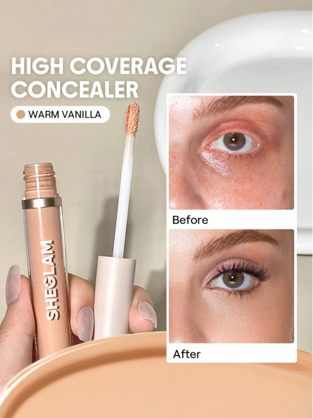 کانسیلر فول کاور شیگلم رنگ warm vanilla – Sheglam Concealer Warm Vanilla