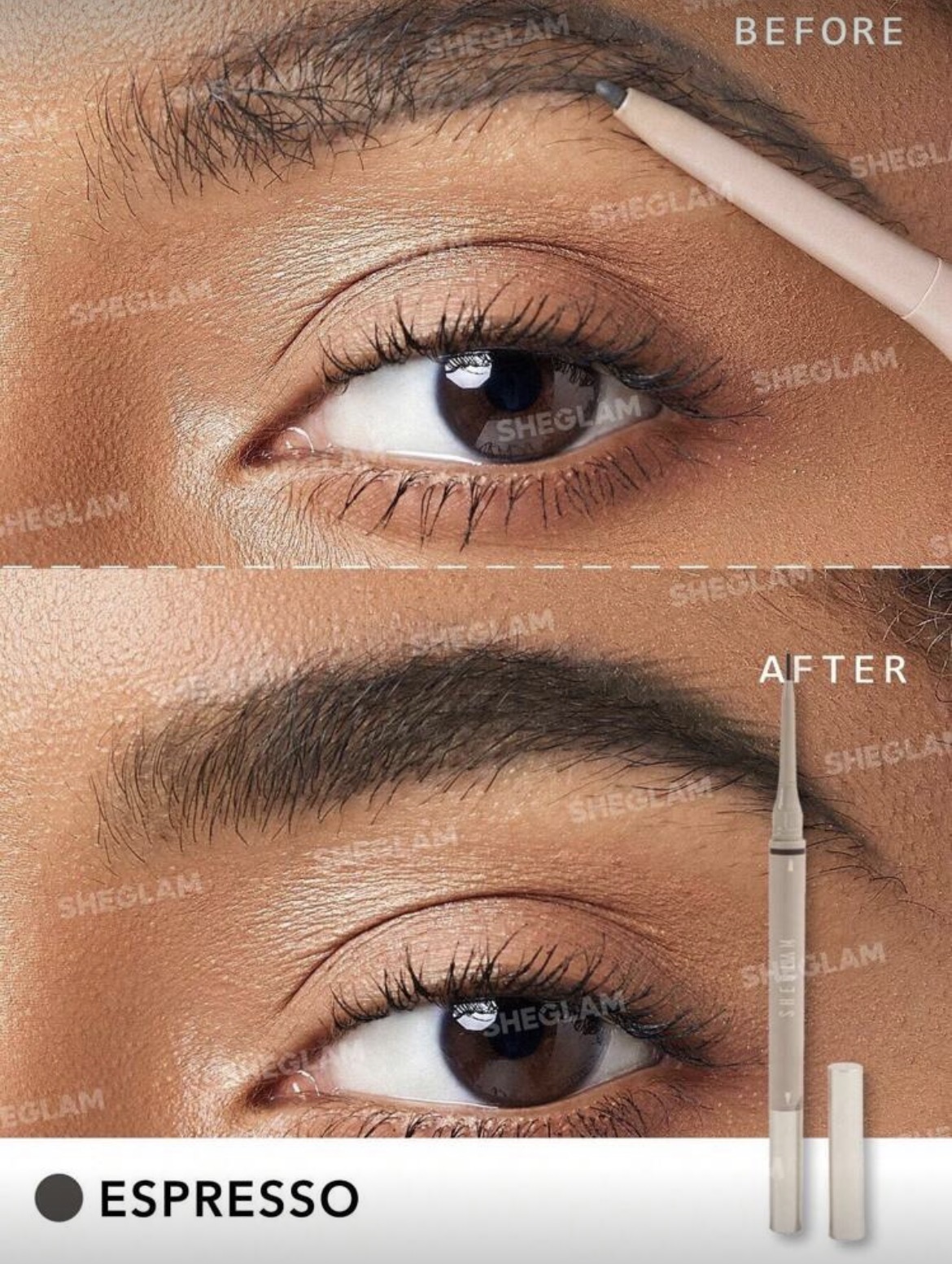 تصویر مداد ابرو دو سر – Brows On Demand 2-in-1 Brow Pencil - espresso Brows On Demand 2-in-1 Brow Pencil